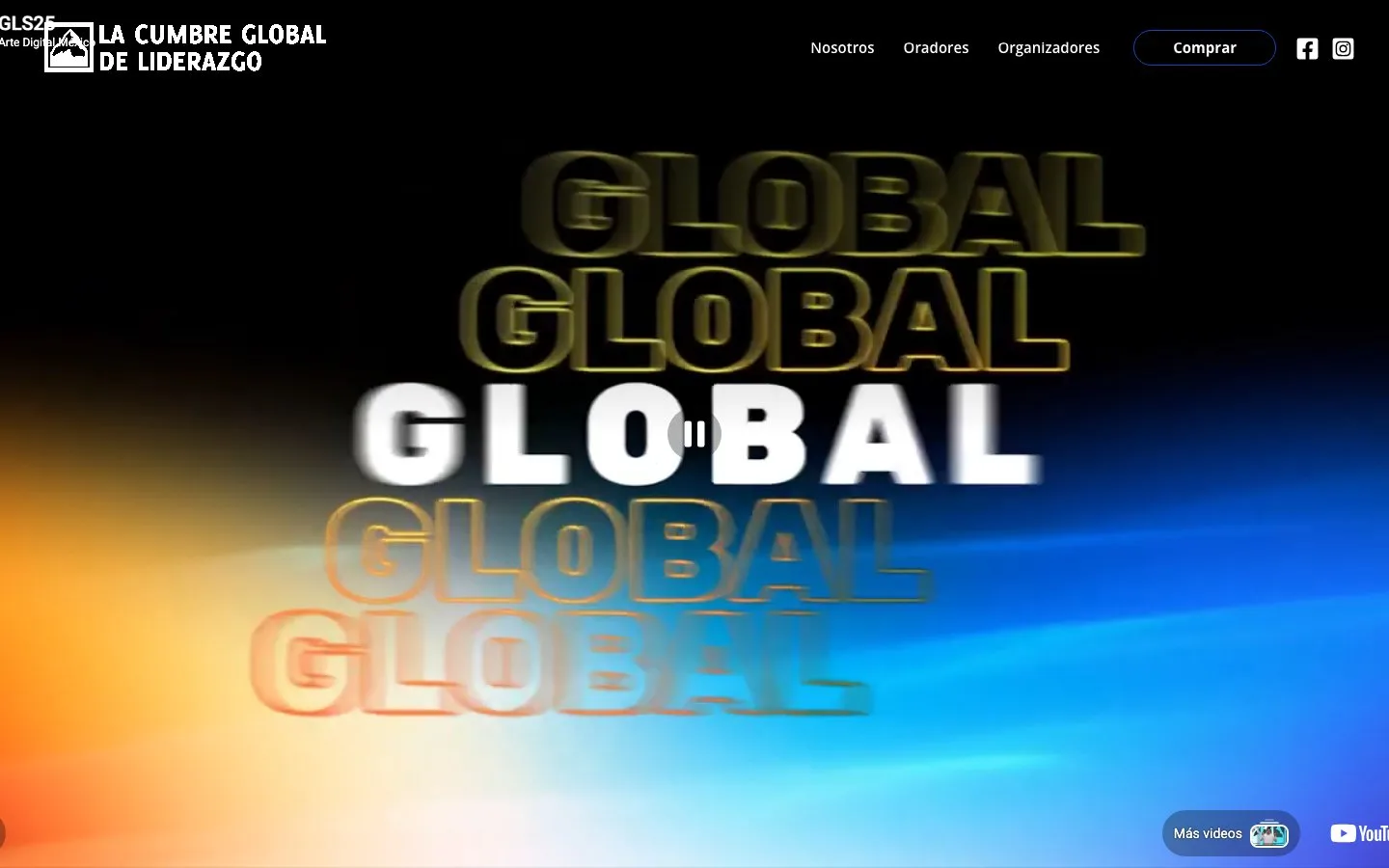 Landing page Cumbre Global de Liderazgo Cuernavaca — evento con más de 1,500 asistentes y 15 expertos internacionales